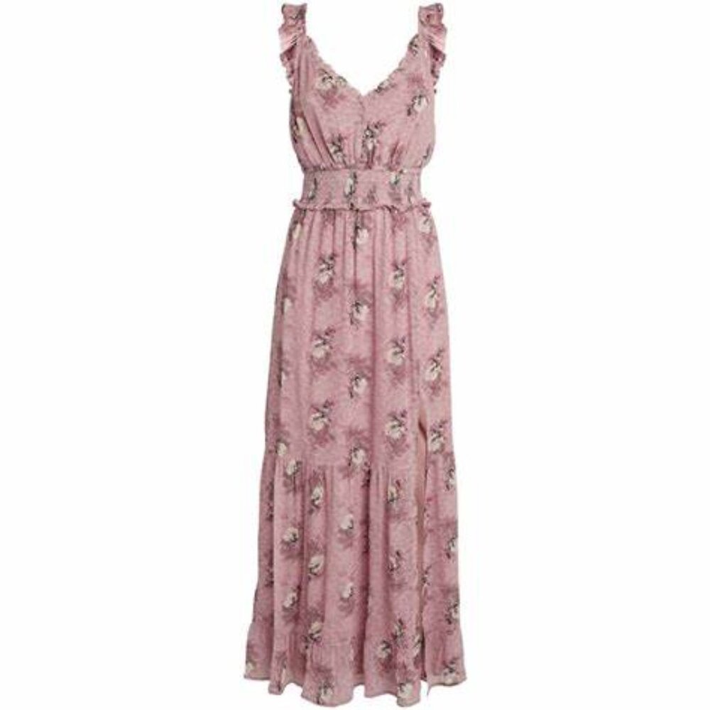 Beautiful light pink Pacifica Silk Maxi Dress, Size M, NWT